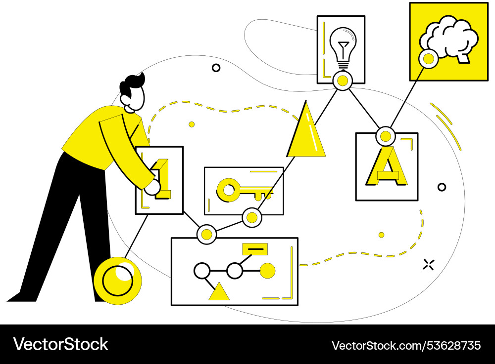 Problem solving the tapestry success is woven Problem solving the tapestry success is woven vector image