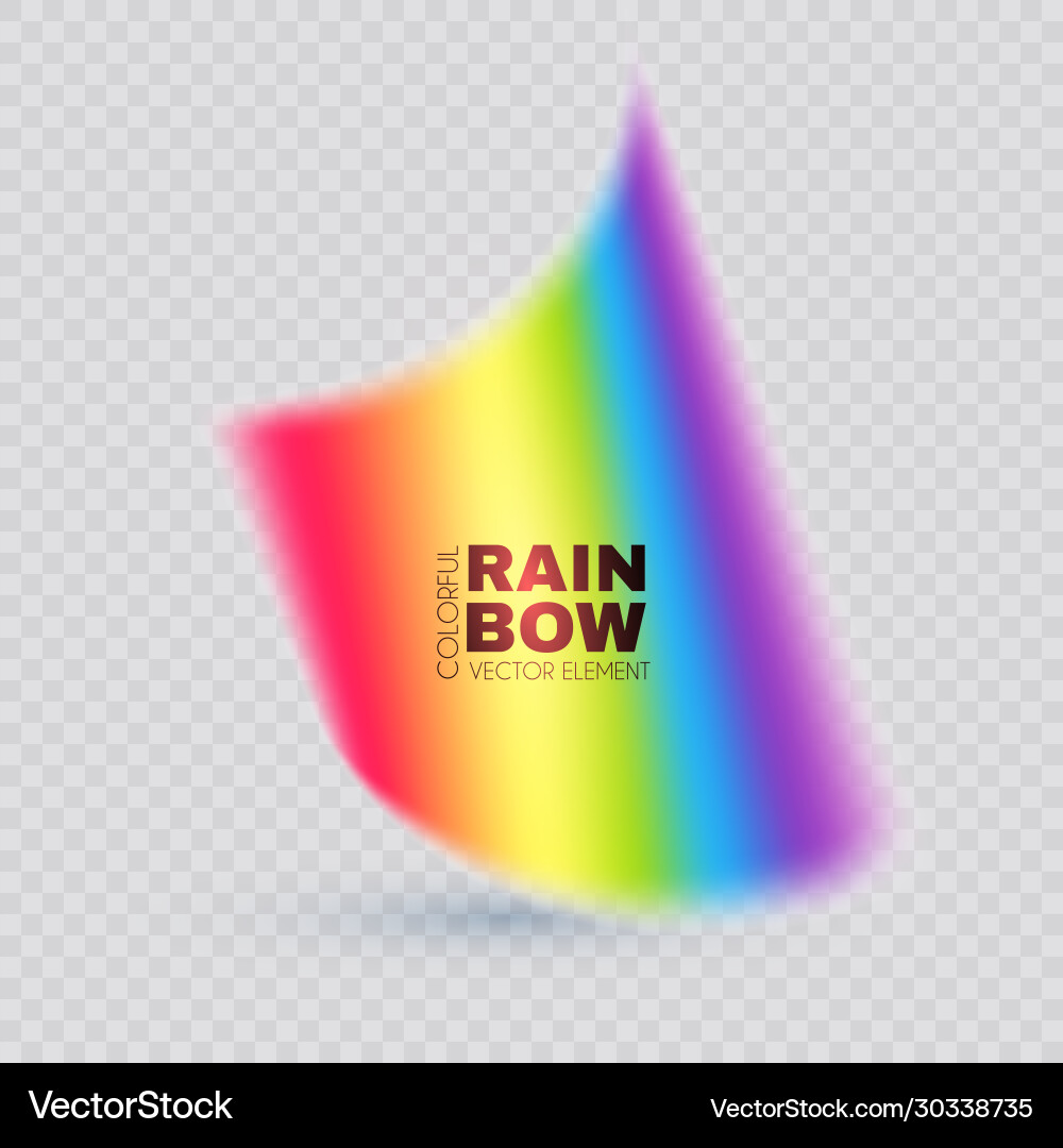 Rainbow on transparent background realistic Rainbow on transparent background realistic vector image