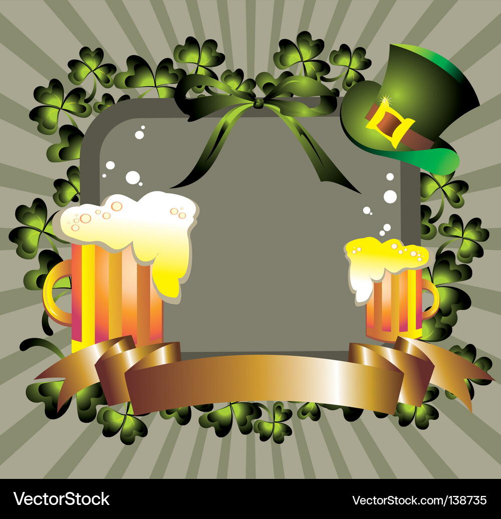 St Patrick's Day Pattern Background Vector Image