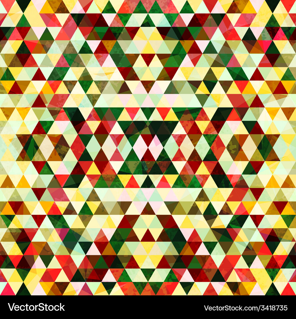 Triangular mosaic colorful background Vector Image