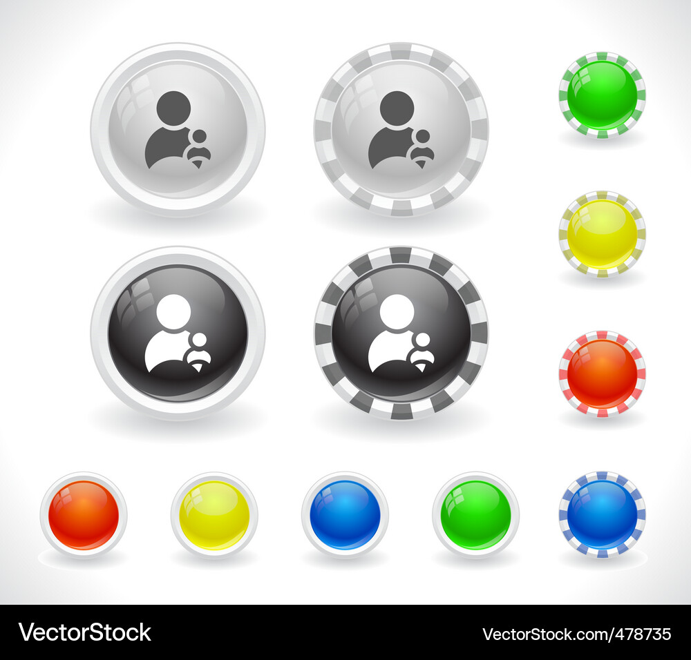 Website menu buttons Vector Image