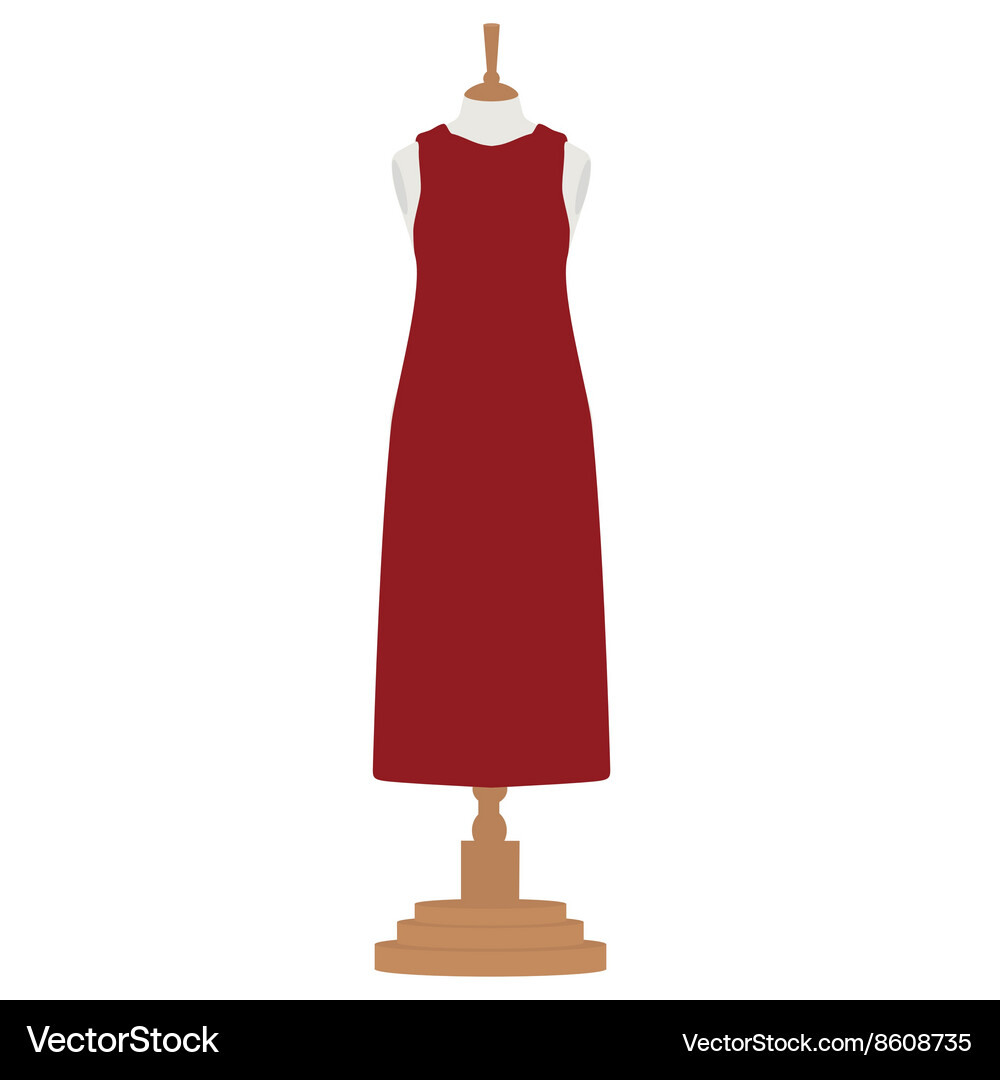 Woman dress on mannequin Vector Image