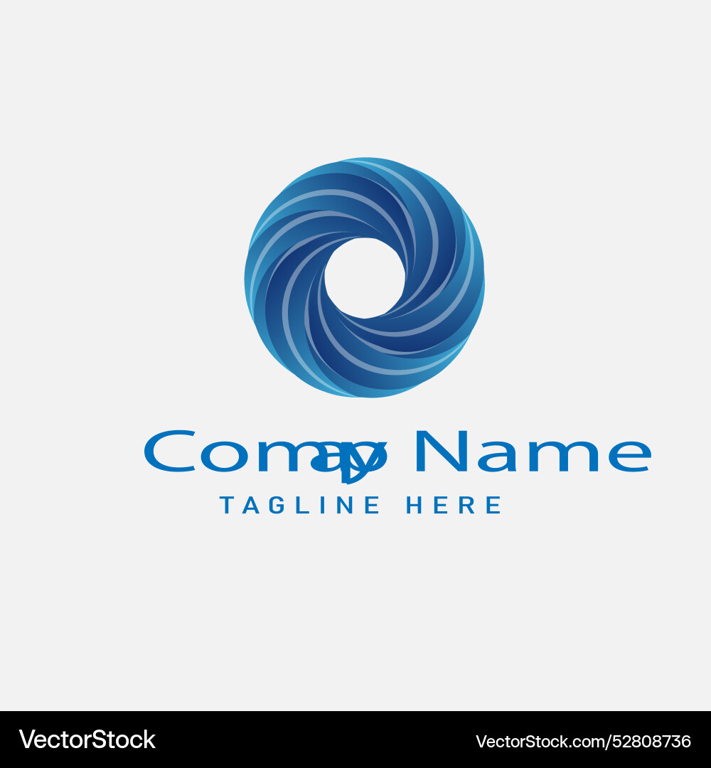 Abstract tech logo design Vector Image