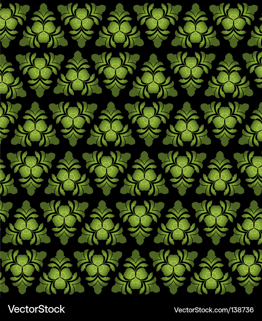 Celtic Shamrock Pattern Vector Image