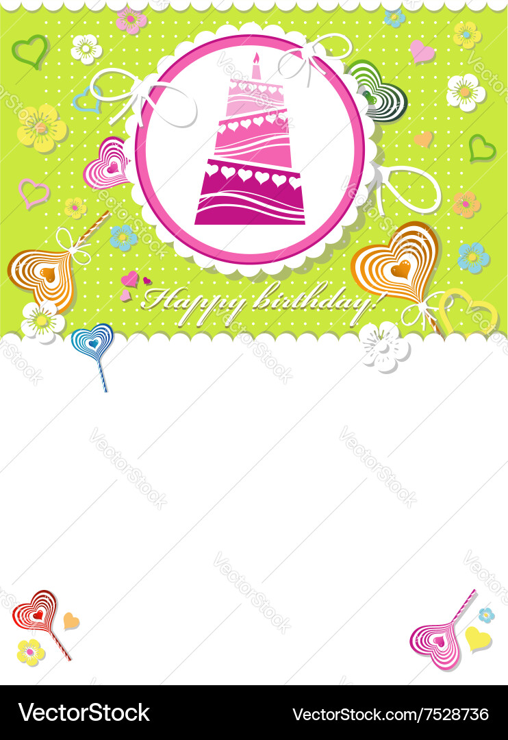 Happy birthday background or card Vector Image