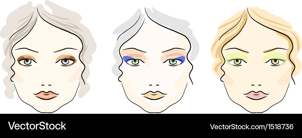 Make up scheme Vector Image