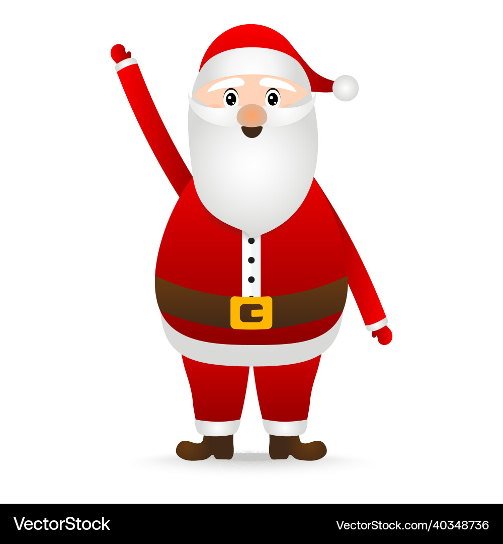 Santa claus for christmas on a white background Santa claus for christmas on a white background vector image