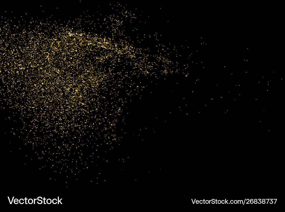 Gold glitter texture Gold glitter texture vector image
