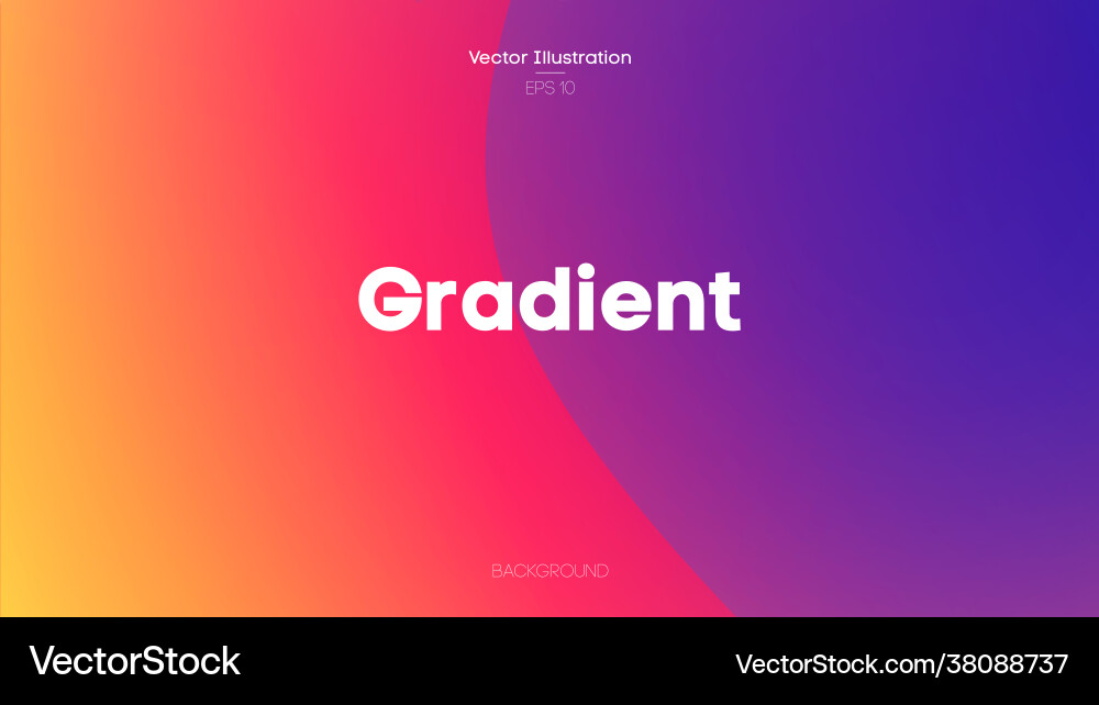 Gradient background color Gradient background color vector image