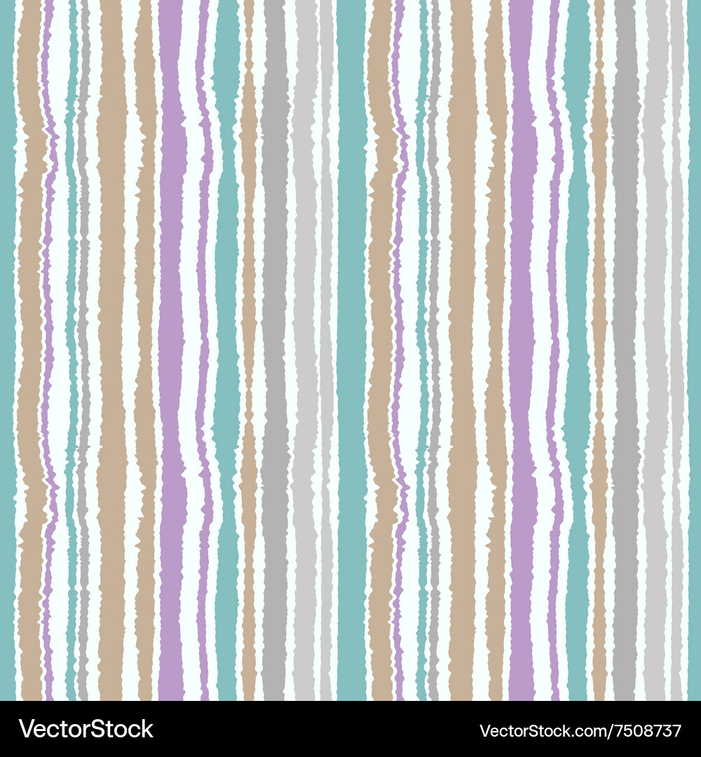 Seamless strip pattern vertical lines with torn Vector Image