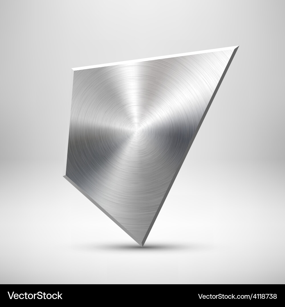 Abstract geometric button template vector image