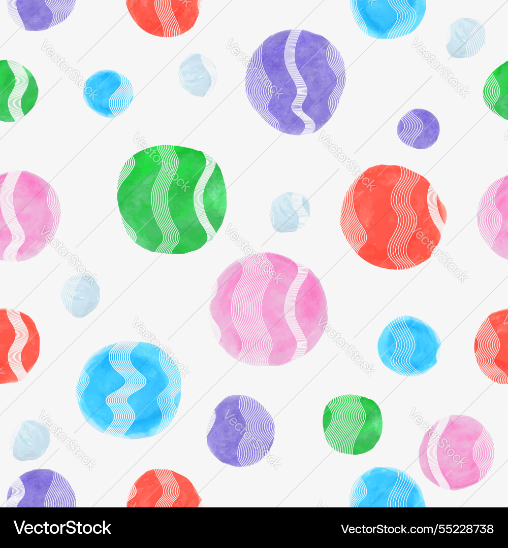 Seamless pattern with colorful polka dots Seamless pattern with colorful polka dots vector image