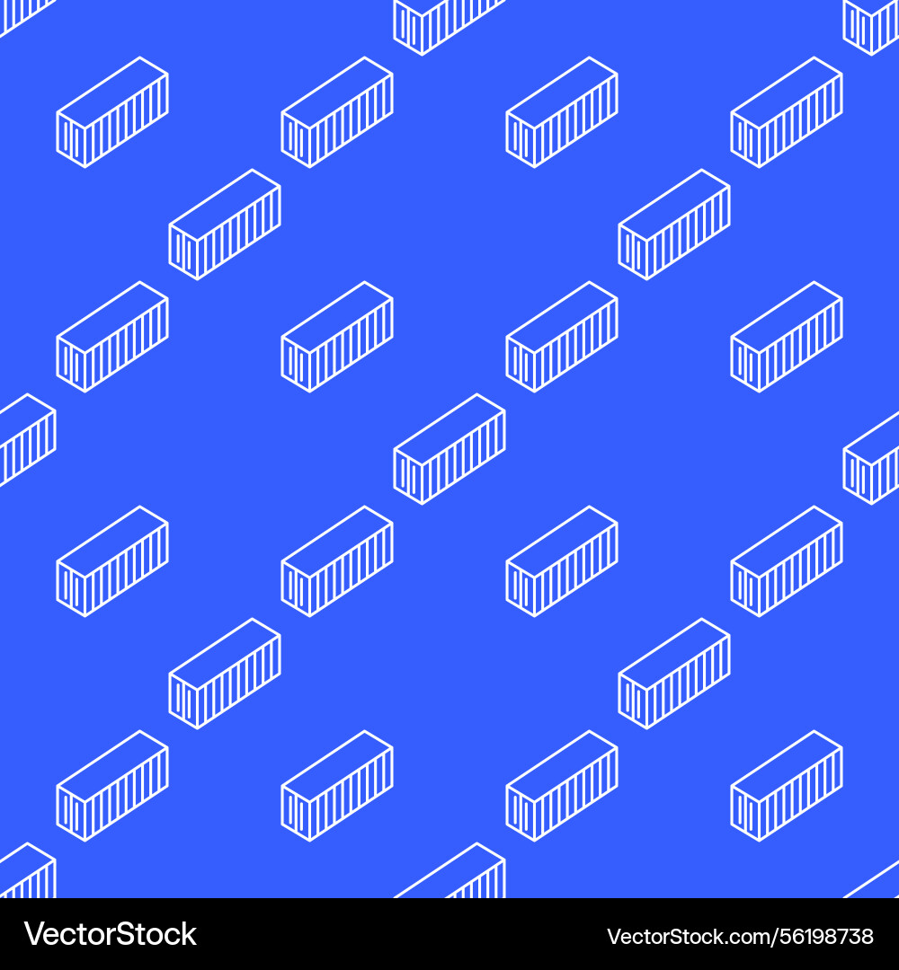 Shipping container seamless pattern Vector Image