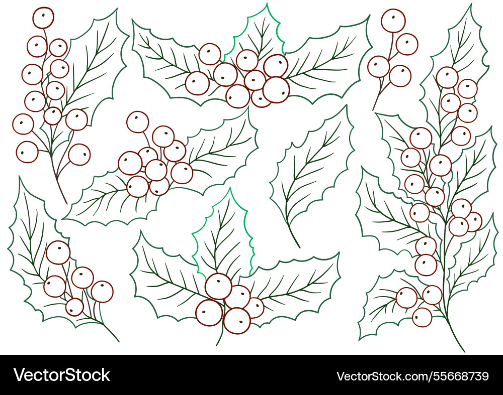 Set of color in hand draw style Vector Image