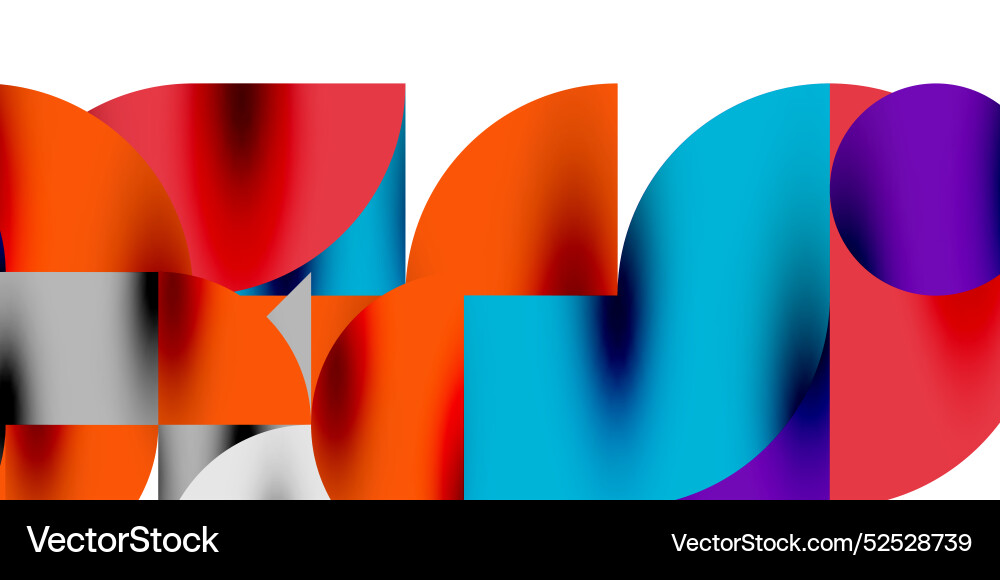 Shadow effect shiny circles and round triangles Vector Image