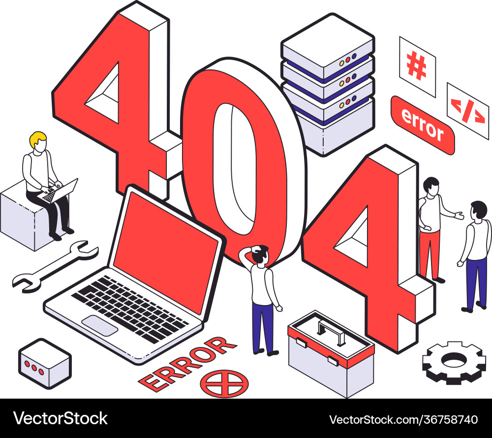 Colored web hosting isometric composition Colored web hosting isometric composition vector image