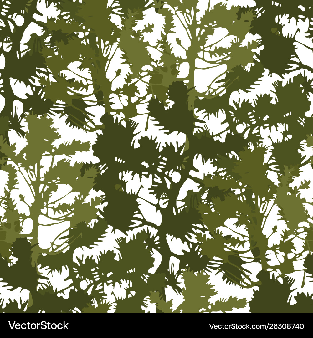 Repeated seamless pattern abstract fir trees vector image