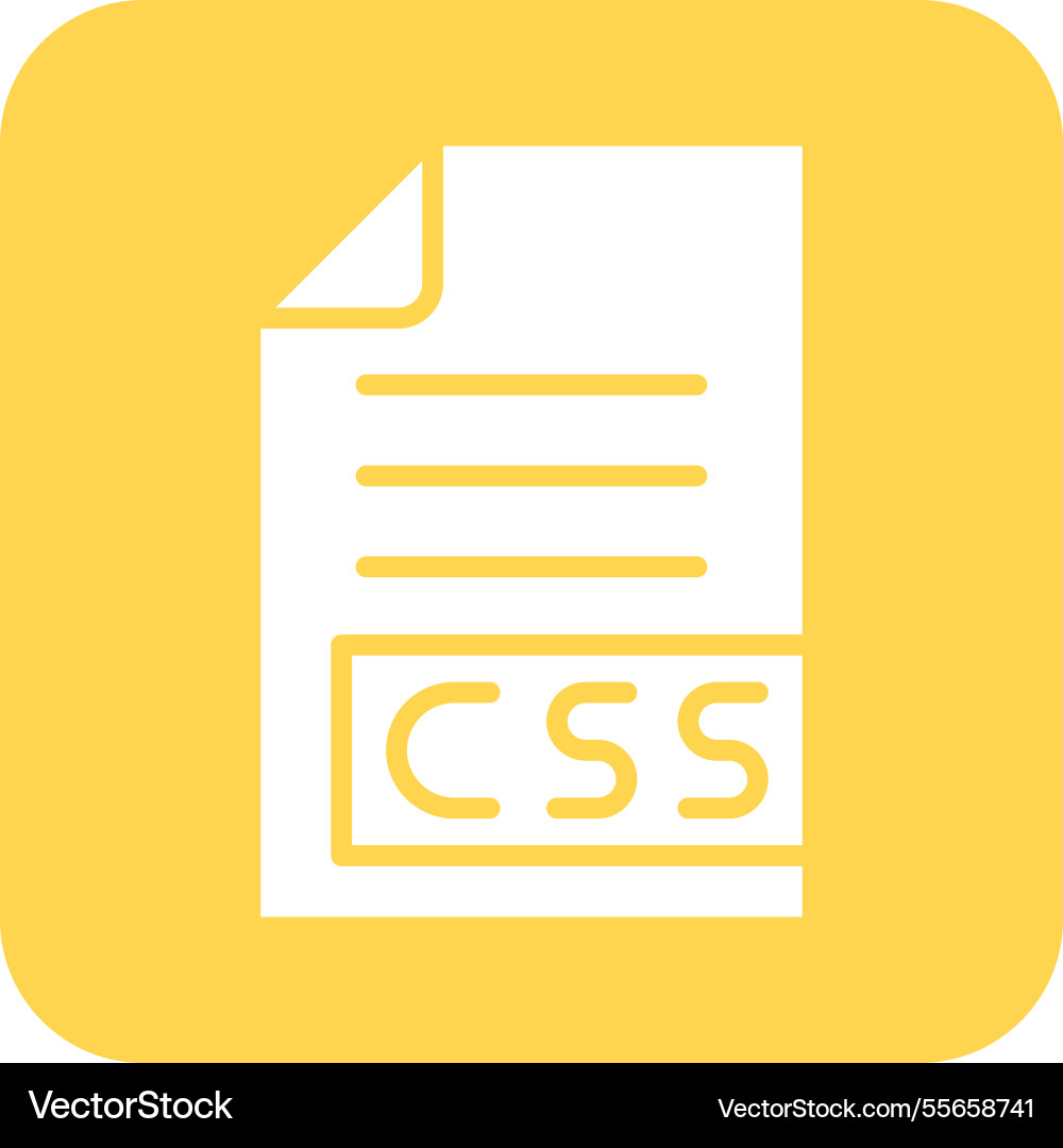 Css icon design vector image