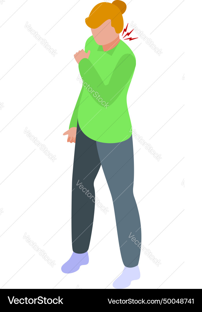 Erste Hilfe helfen Ikone isometrische Schmerzen Schlaf Erste Hilfe helfen Ikone isometrische Schmerzen Schlaf vektorbild