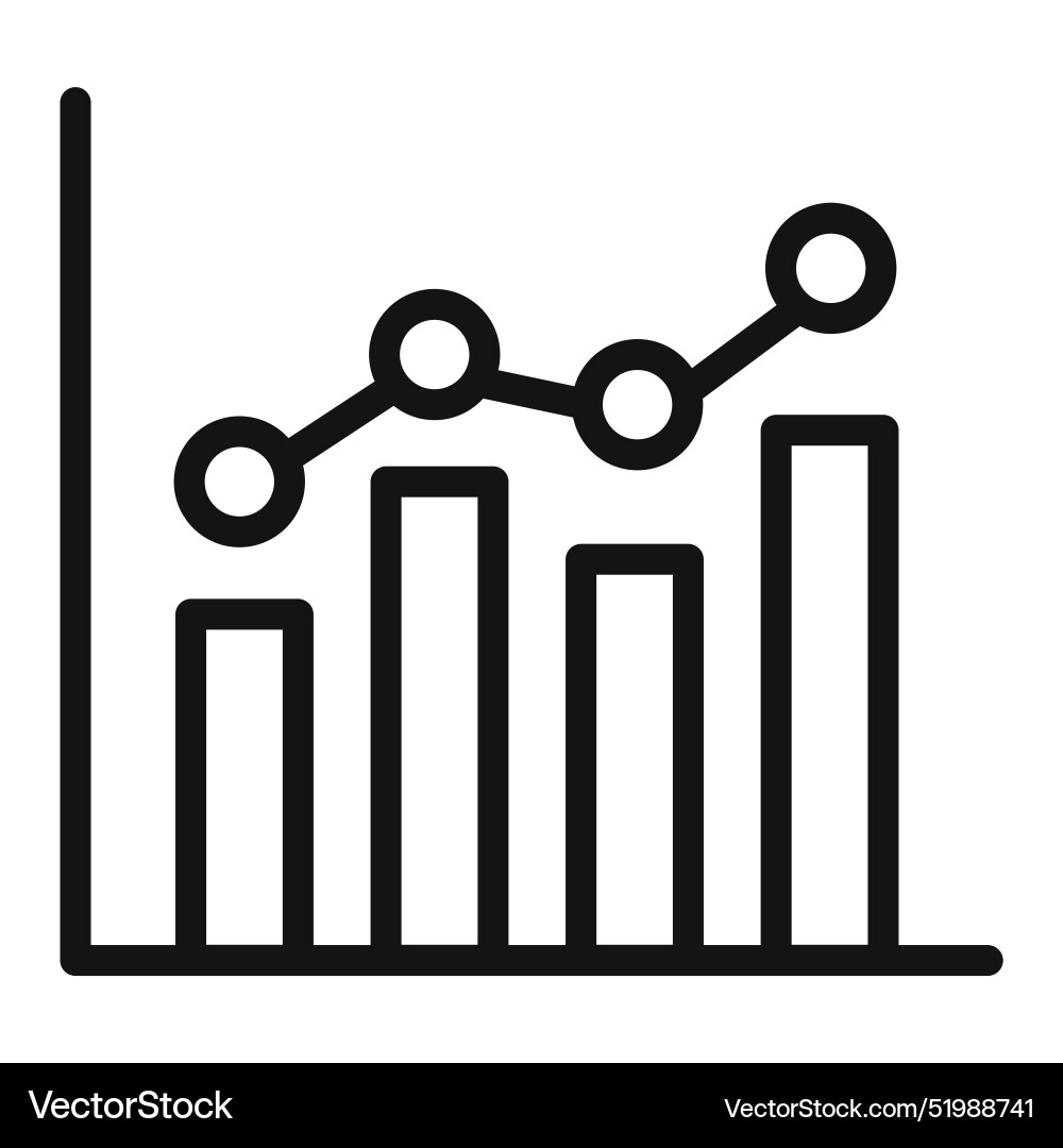 Performance stats icon ideal for metrics and data Performance stats icon ideal for metrics and data vector image