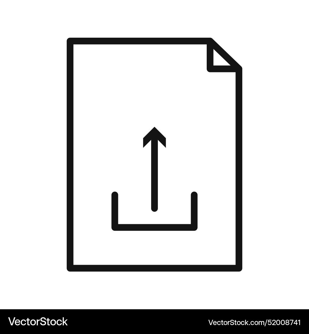 Upload arrow icon perfect for file sharing Upload arrow icon perfect for file sharing Vector Image