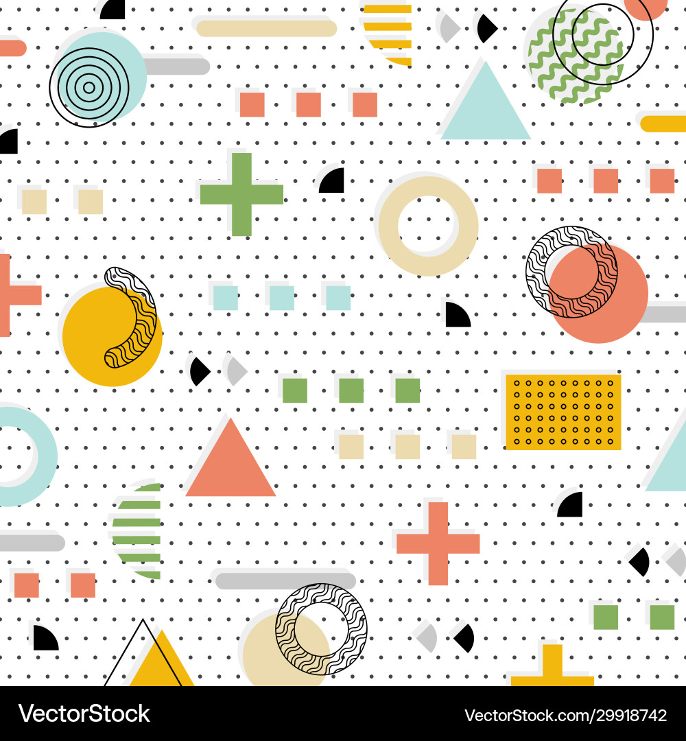 Abstract colorful geometric pattern element Abstract colorful geometric pattern element vector image