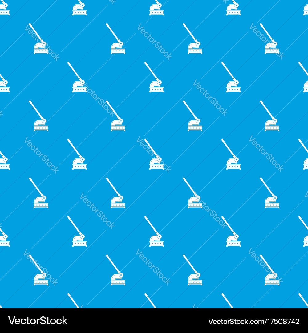 Cutting machine pattern seamless blue Vector Image