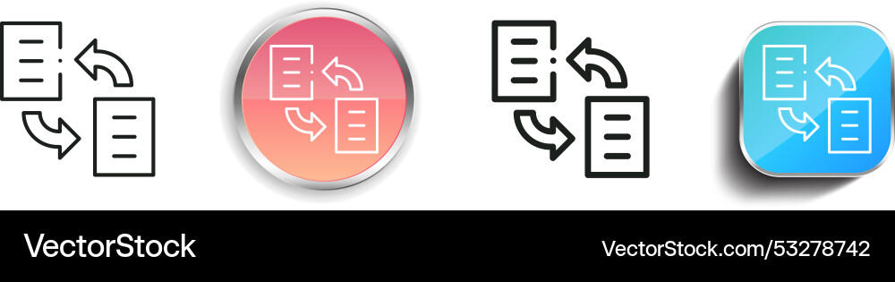 Datensynchronisation Symbol dünn linear regelmäßig Datensynchronisation Symbol dünn linear regelmäßig vektorbild