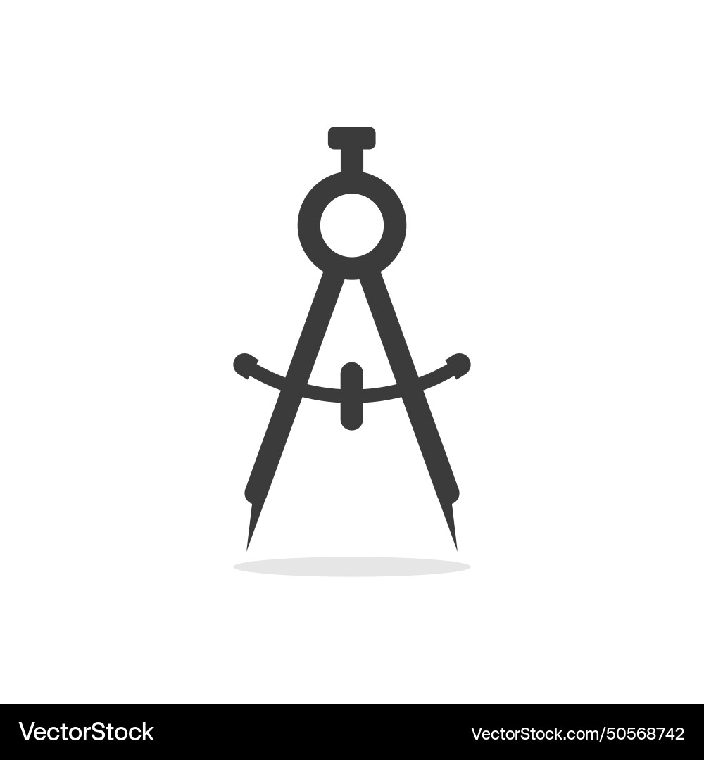 Divider oder Geometrie Kompass Linie Icon Vermessung Divider oder Geometrie Kompass Linie Icon Vermessung vektorbild