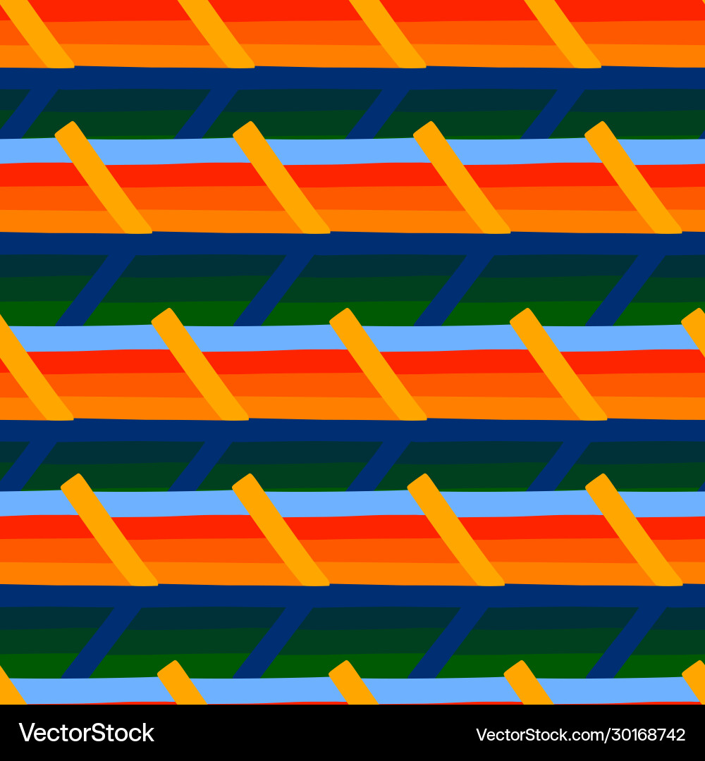 Multicolored Stripe Pattern vector image