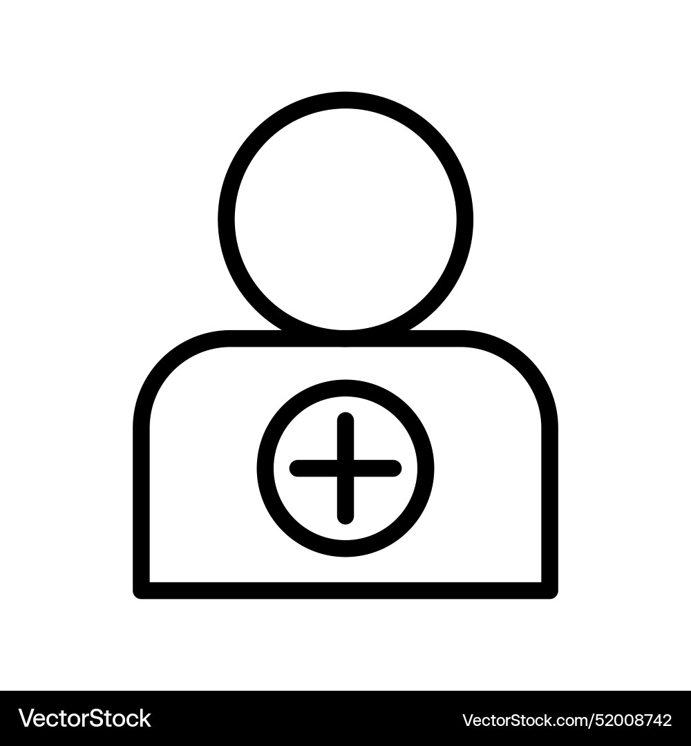 New user add icon perfect for registration New user add icon perfect for registration Vector Image
