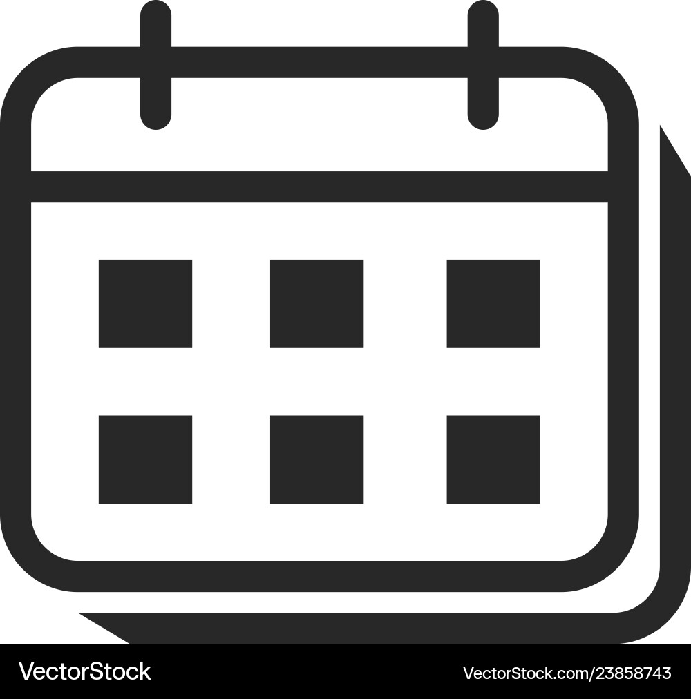 Calendar icon date sign Royalty Free Vector Image