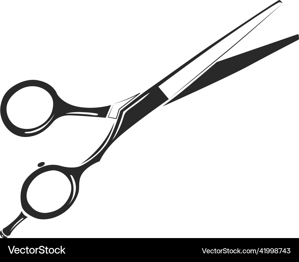 Friseur Schere Ikone Haar Schneiden Service Friseur Schere Ikone Haar Schneiden Service vektorbild