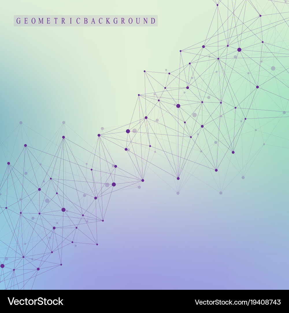 Global network connection and big data vector image