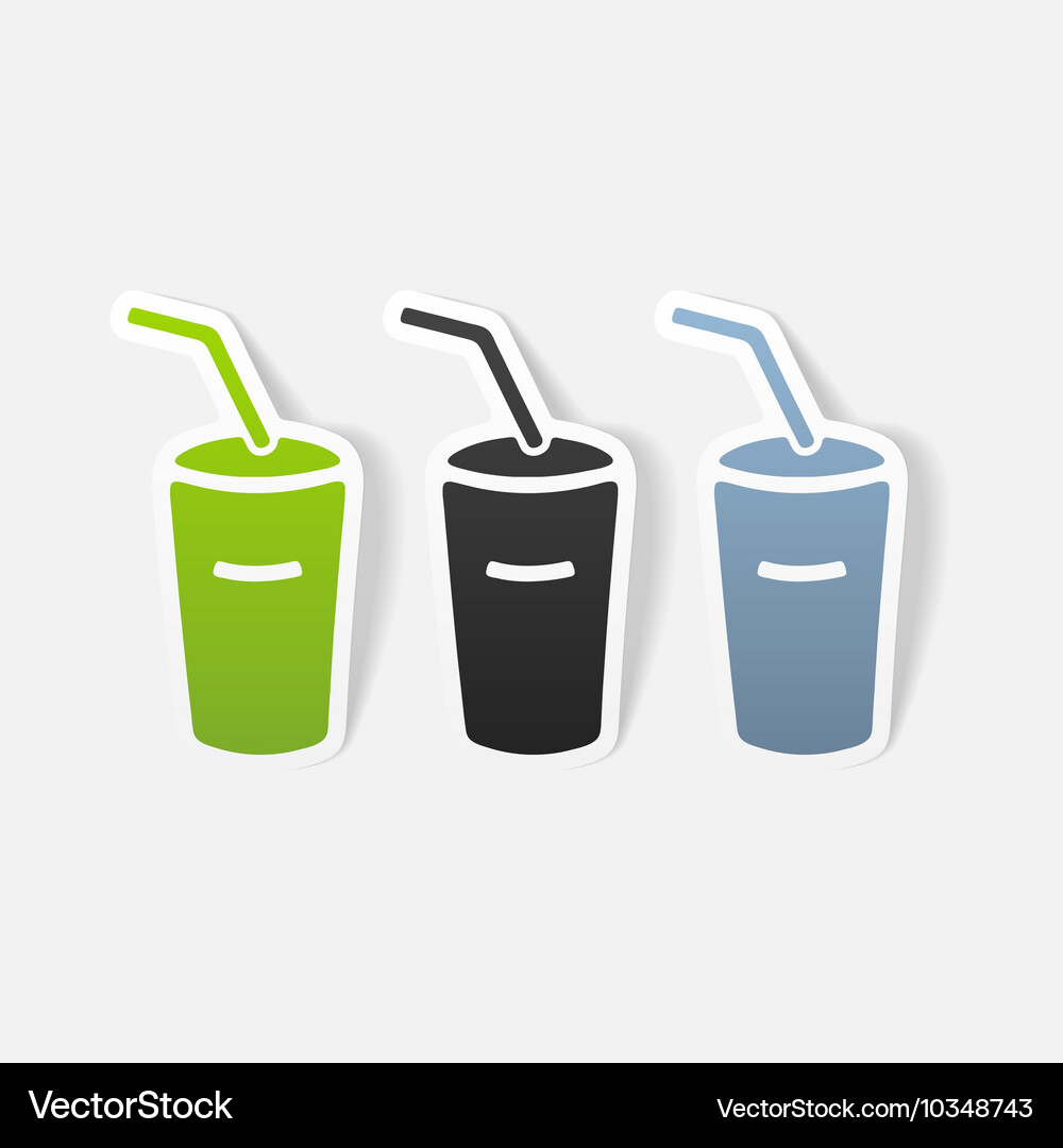 Realistic design element soda Vector Image