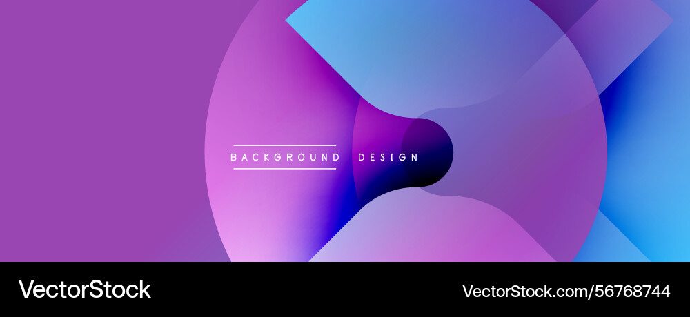 Abstract gradients form overlapping circles Vector Image