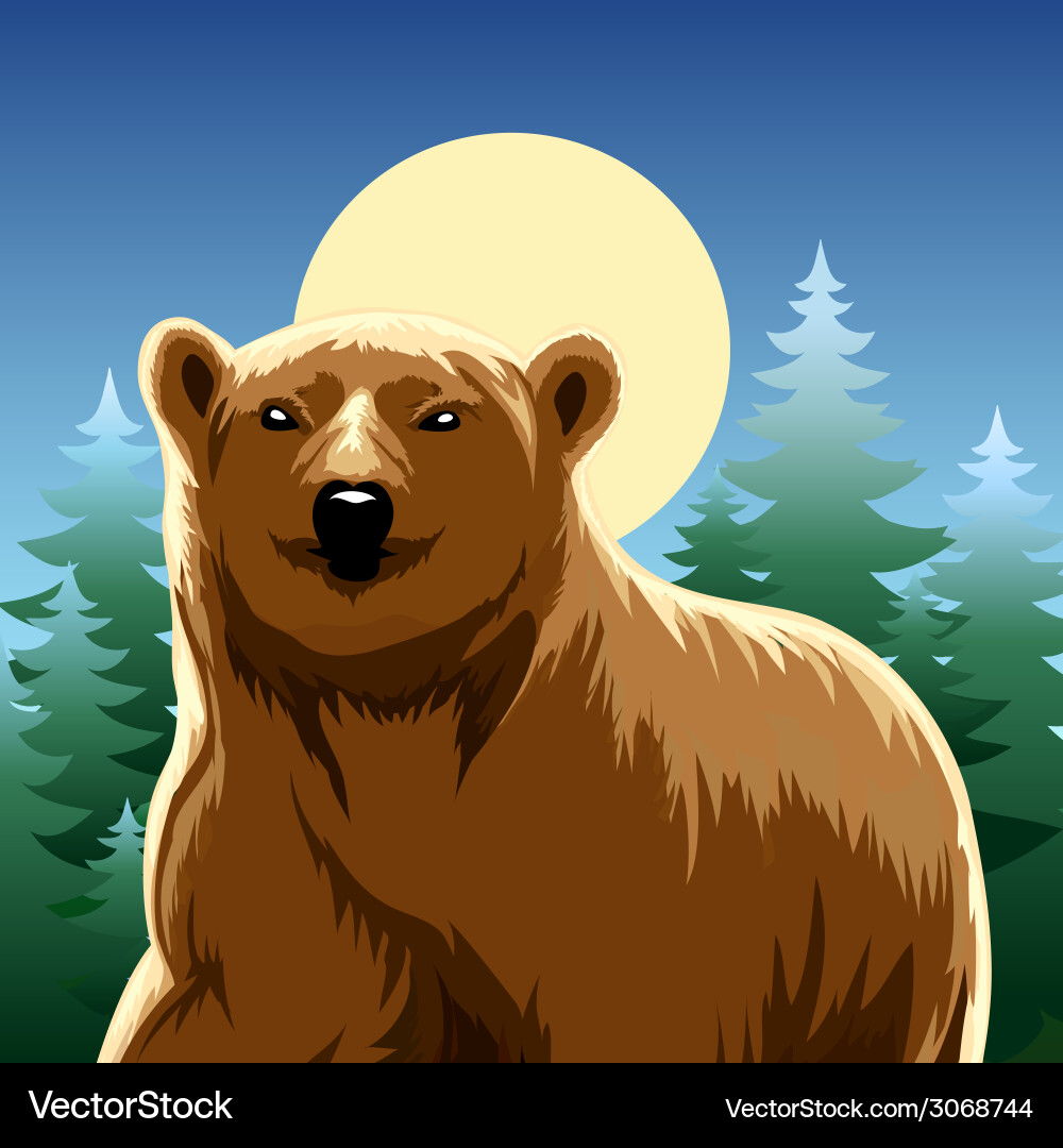 Brown bear Royalty Free Vector Image - VectorStock