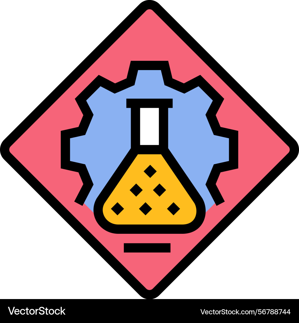 Experiment progress research development color Vector Image