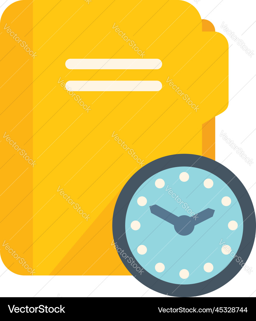 Folder task icon flat work project Folder task icon flat work project vector image
