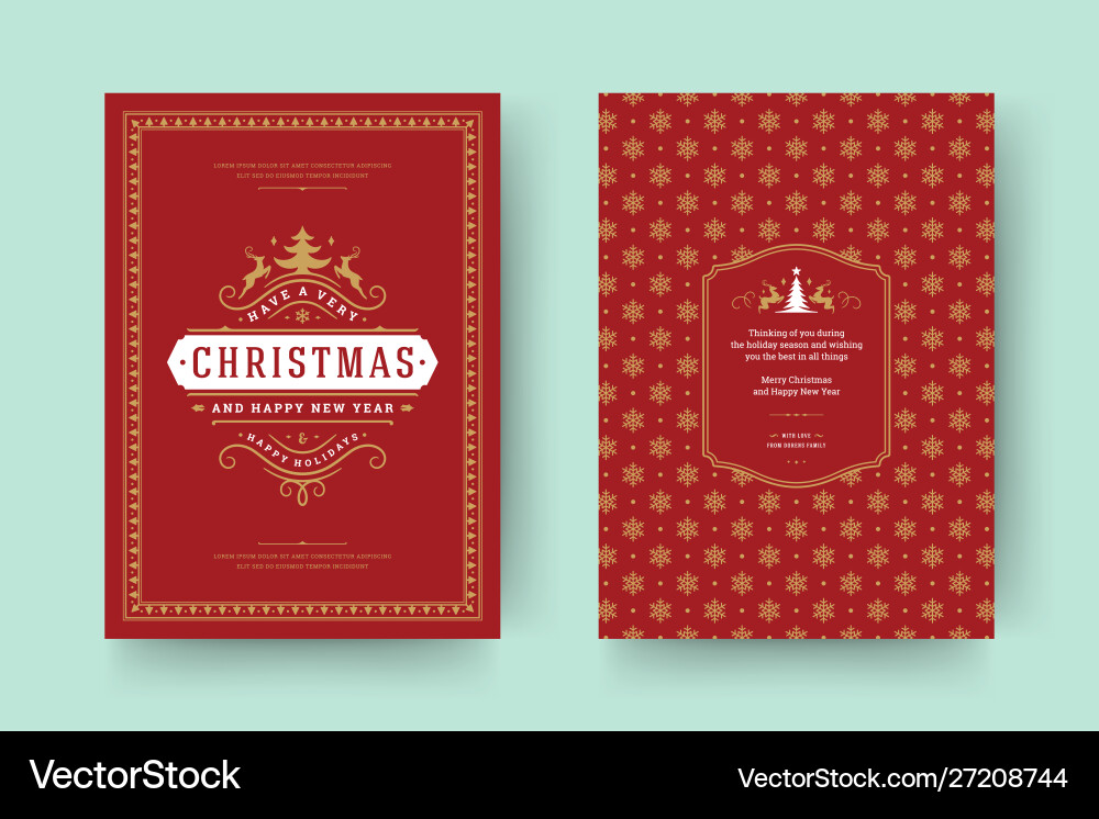 Weihnachtskarte Vintage typografisches Design Weihnachtskarte Vintage typografisches Design vektorbild