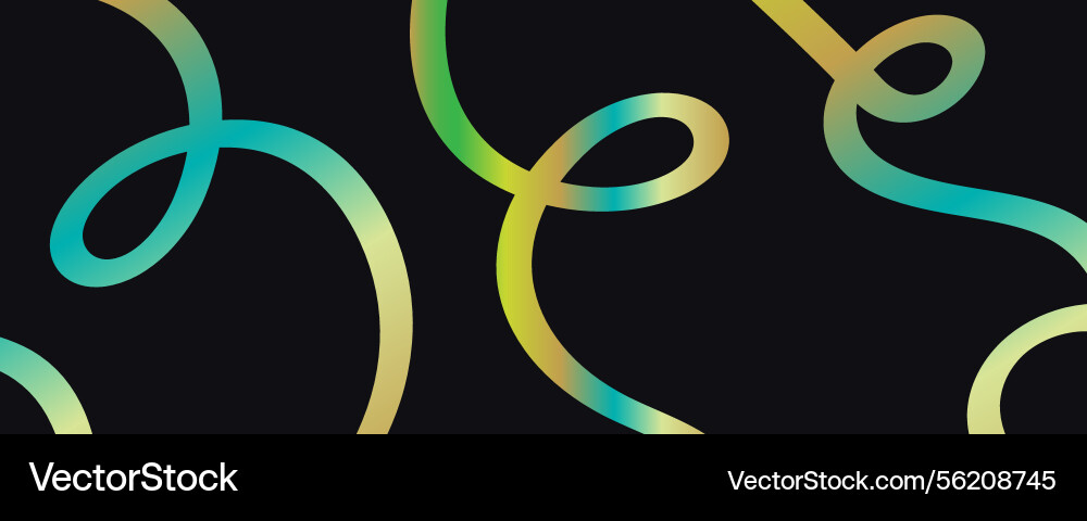 Abstract gradient wave bold line web background vector image