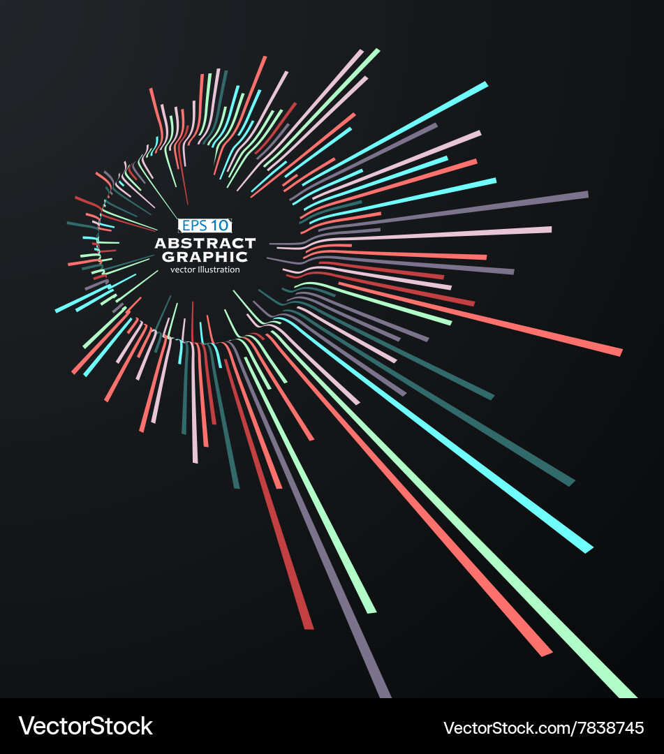 Dynamic Perspective Curves Vector Image