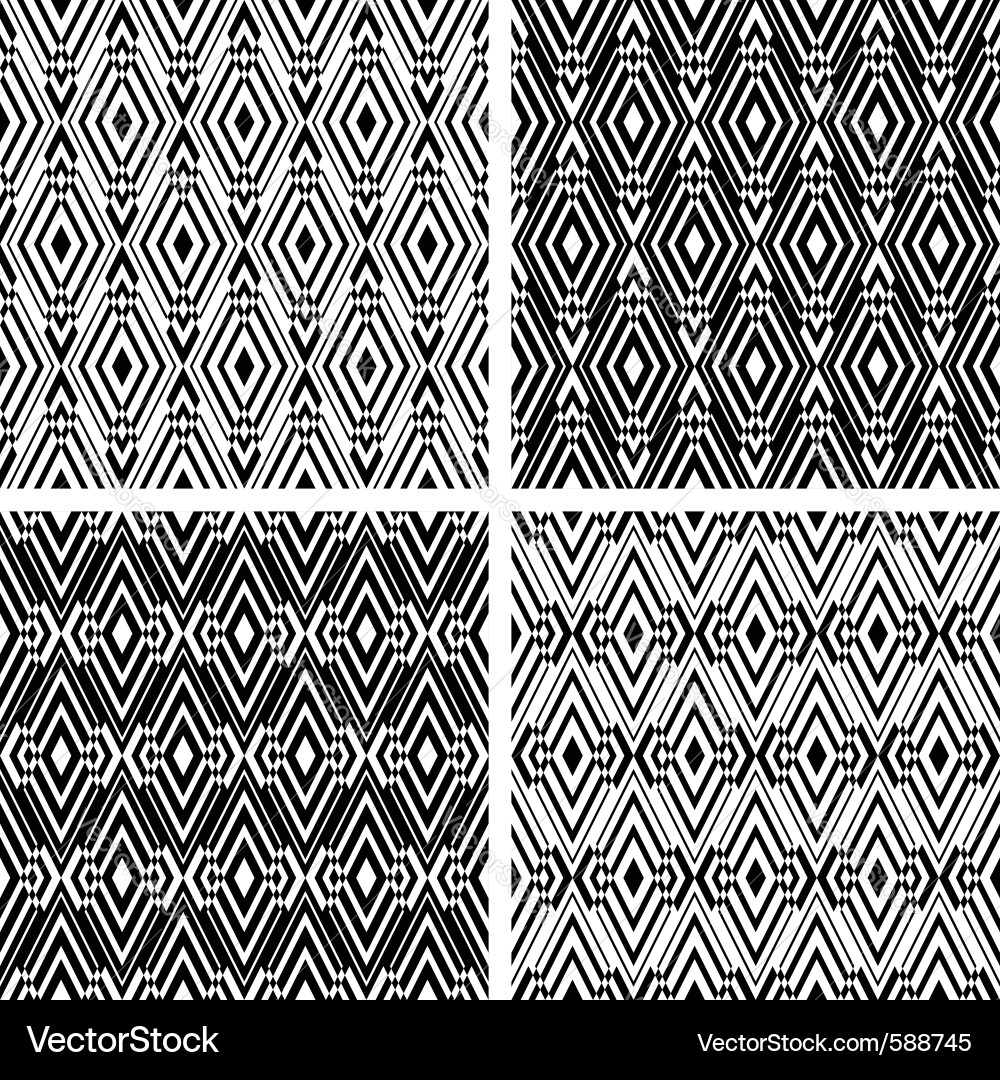 Intricate Diamond Pattern vector image