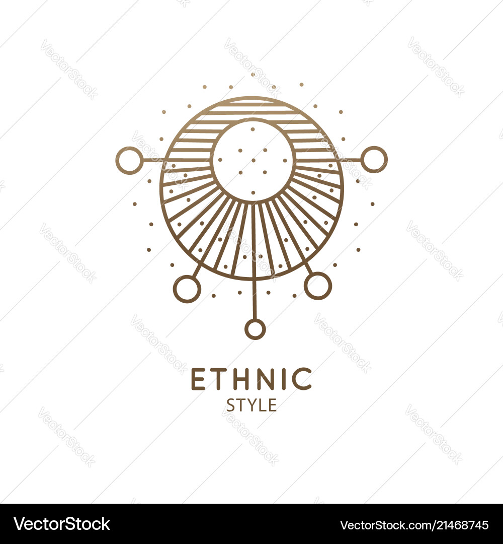 Sacred geometric emblem Sacred geometric emblem vector image