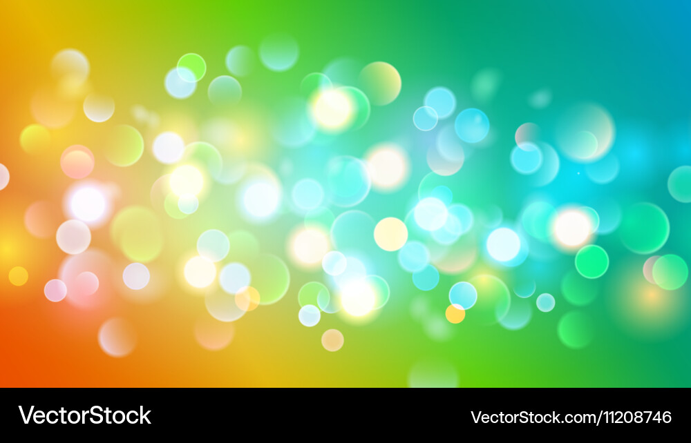 Abstract background with bokeh effect vector image