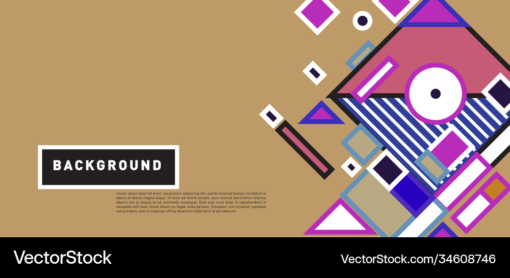 Abstract colorful rectangle background for banner Abstract colorful rectangle background for banner Vector Image