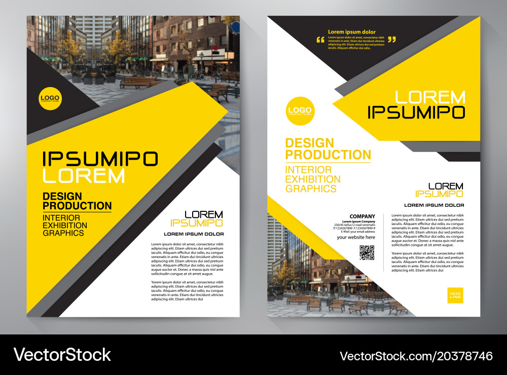 Business Brochure Flyer Design A4 Template Vektorbild