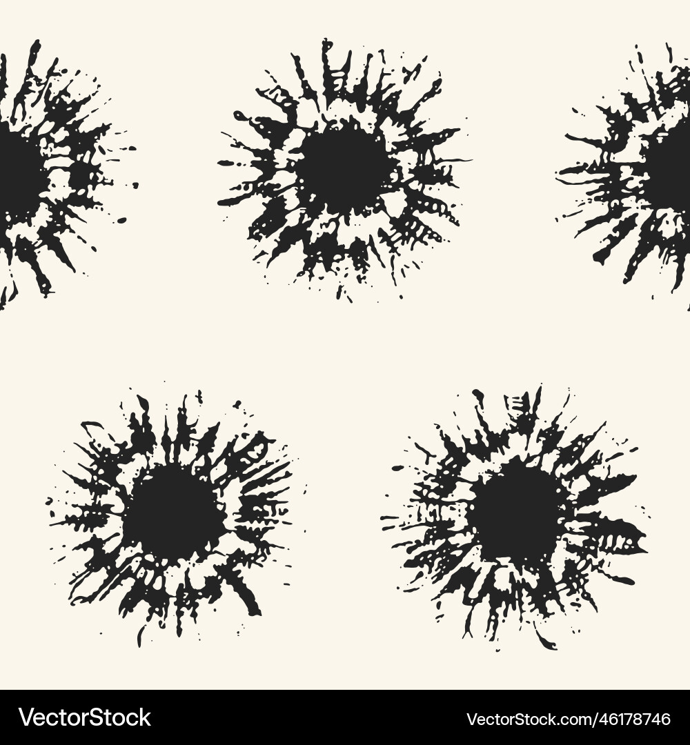 Ink Splash Pattern - Abstract Vector Image