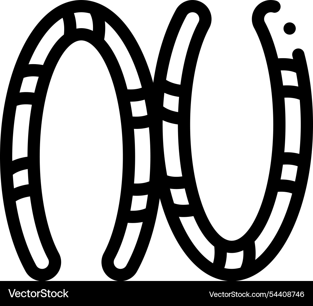 Jelly icon thin linear style design isolated Vector Image