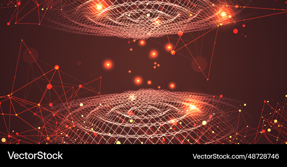 Template for science and technology presentation Template for science and technology presentation vector image